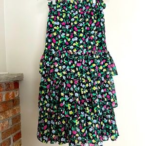 Floral Midi Layered Skirt